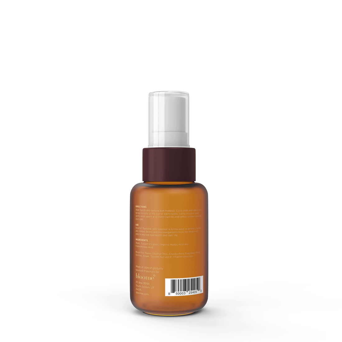 Bloome Hypochlorous Acid Eyelid and Lash Solution, .02% (1.7 Ounce)