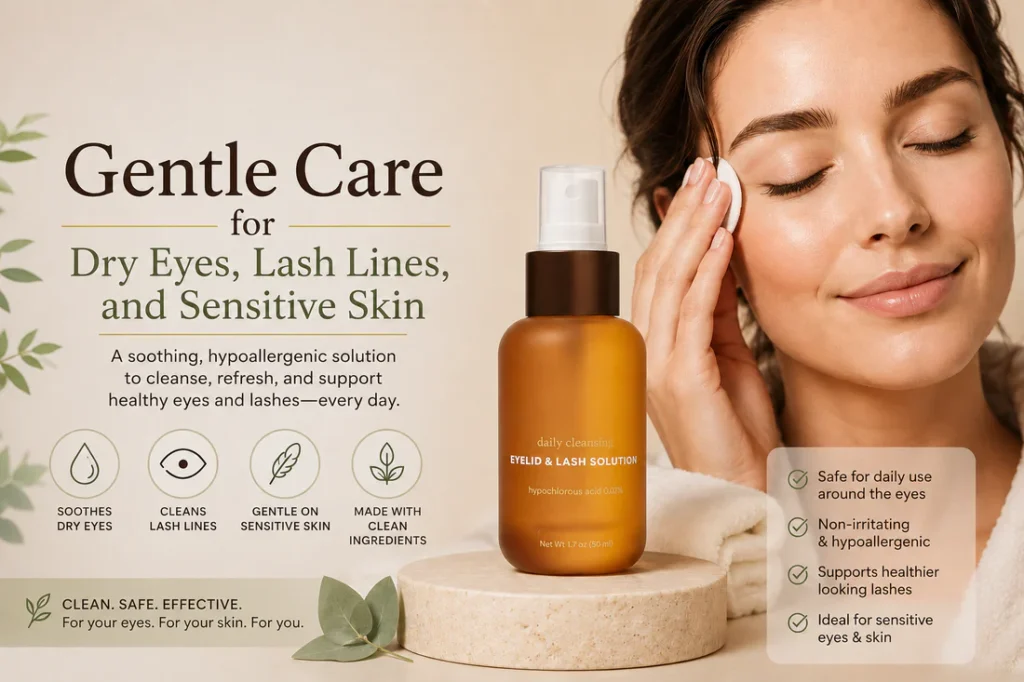 Clean Beauty Eyelid Solution: Gentle Care for Sensitive Eyes