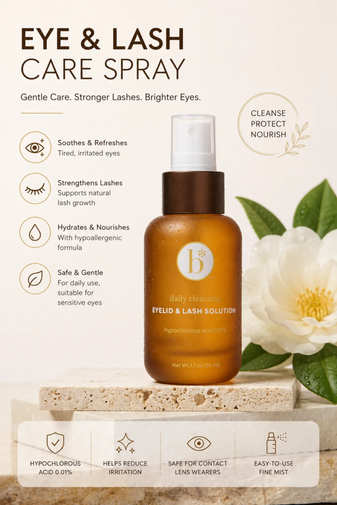 Eye & Lash Care Spray: Benefits for Sensitive Eyes