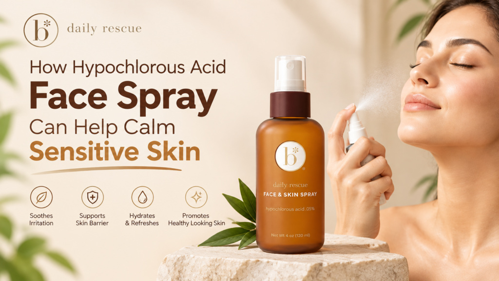 How Hypochlorous Acid Face Spray Can Help Calm Sensitive Skin